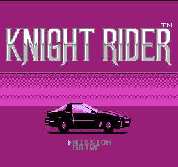 Knight Rider (Japan) Title Screen
